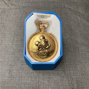 New Vintage Aviator Mickey Mouse Pocket Watch